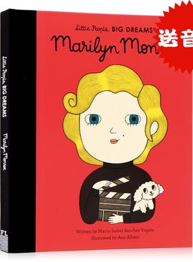 小人物大梦想 玛丽莲梦露 电影明星 英文原版绘本Little People Big Dreams Marilyn Monroe女孩篇 儿童英语启蒙励志名人传记精装