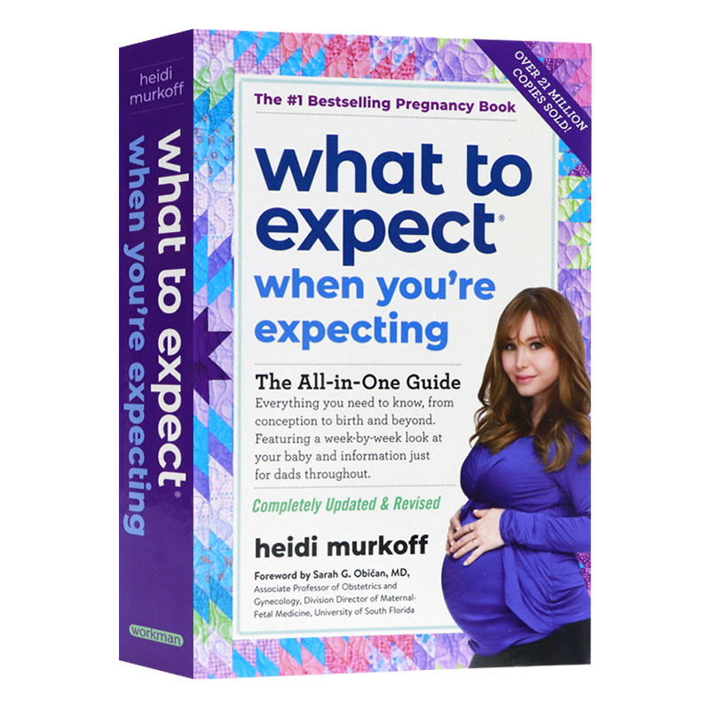 海蒂怀孕大百科 英文原版绘本 What to Expect When You're Expecting 新手父母必备孕期指南 家庭教育实用指南Heidi Murkoff
