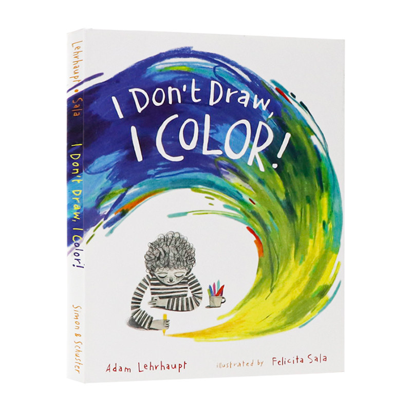 我不画画 我画颜色 进口英文原版绘本 I Don't Draw  I Color 伊始儿童绘本故事图画书4-8岁亲情主题 Felicita Sala 插画精装大开