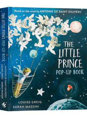 小王子3d立体书英文原版The Little Prince Pop up Book 英语读物翻翻书儿童英语经典冒险故事小说周边书儿童兴趣视觉读本书籍