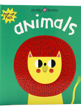 动物立体书 英文原版绘本 Pop-Up Pals Animals 儿童立体纸板书活动与玩具书知识百科图画书2-4岁儿童读物进口童书Roger Priddy