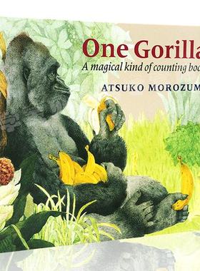 英文原版绘本 One Gorilla 英国进口 名家 Atsuko Morozumi 作品 平装 廖彩杏书单