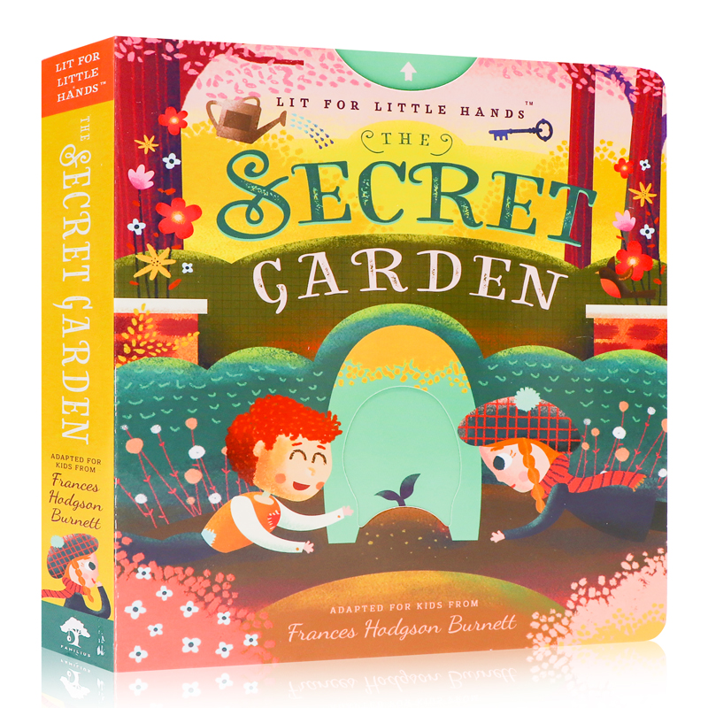 秘密花园低幼版机关操作书 Lit for Little Hands The Secret Garden 英文原版绘本 纸板书 英文儿童读物 经典童话图画故事书