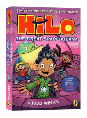 HILO系列11宇宙蜥蜴的崛起英文原版小说Hilo Book11The Great Space Iguana儿童全彩漫画桥梁章节小说进口英语书籍Judd Winick平装