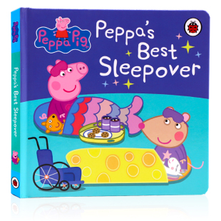 Peppa’s Best 纸板书 过夜派对 儿童英语启蒙认知亲子互动睡前故事书 Pig精装 英文原版 粉红猪小妹Peppa 预售小猪佩奇 Sleepover
