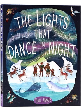 灯光中跳舞 英文原版 The Lights That Dance In The Night 牛津精品认知绘本 精装大开图画书儿童英语启蒙认知阅读Yuval Zommer