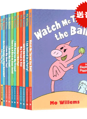 小猪小象16册套装 英文原版绘本 An Elephant and Piggie Book 儿童英语启蒙情商管理 情绪培养好习惯读物 吴敏兰书单 Mo Willems