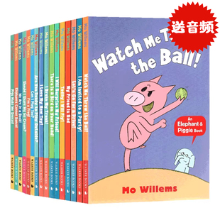 小猪小象16册套装 英文原版绘本 An Elephant and Piggie Book 儿童英语启蒙情商管理 情绪培养好习惯读物 吴敏兰书单 Mo Willems