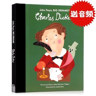 小人物大梦想系列 查尔斯狄更斯 英文原版绘本Little People Big Dreams Charles Dickens男孩篇儿童英语启蒙励志读物名人传记精装