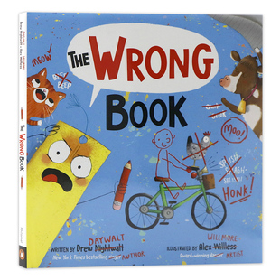 The Wrong Book 错误 进口童书Alex 绘本 儿童英语幽默全彩插画故事绘本精装 Willmore绘制蓝思值470L 书英文原版