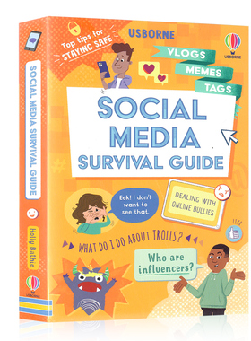 Usborne出品 Social Media Survival Guide 写给小朋友的社交媒体生存指南 英文原版 进口图书 儿童科普读物 知识百科图书