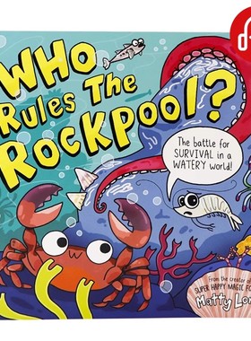 牛津精品认知绘本 谁统治着岩池 英文原版 Who Rules the Rockpool 生态链科普书Oxford儿童冒险英语启蒙故事平装图画书Matty Long
