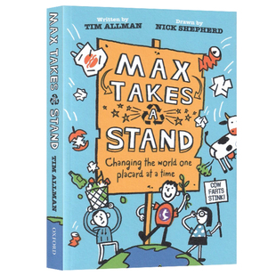 儿童文学作品 英文原版 Takes 麦克斯 平装 Tim 地球 Max 如何共同帮助保护我们 12岁 课外英语读物 Allman Stand 立场