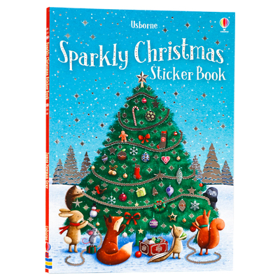 Usborne出品亮晶晶的圣诞贴纸书