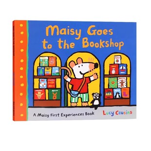小鼠波波梅西去书店英文原版绘本 Maisy Goes to the Bookshop 儿童英语早教认知小学生生活故事阅读全彩图画启蒙童书Lucy Cousins