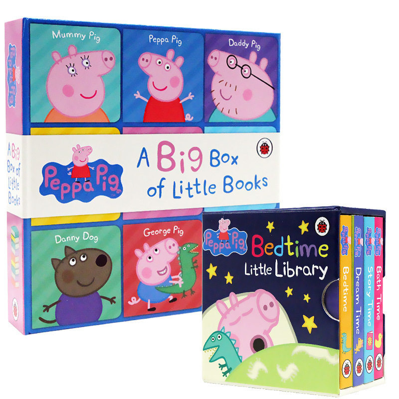 英文原版绘本 peppa pig a big box of little books小猪佩奇粉红猪
