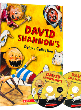 大卫不可以 英文原版绘本10册附2CD David Shannon大卫香农 No David Goes to School Gets in Trouble大卫去上学惹麻烦鸭子骑车记