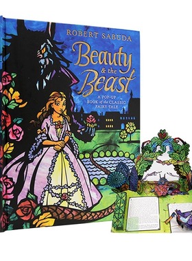 美女与野兽3D立体书英文原版 Beauty and the Beast Pop up book 进口英语读物翻翻书迪士尼经典童话幼儿儿童兴趣视觉读本书籍