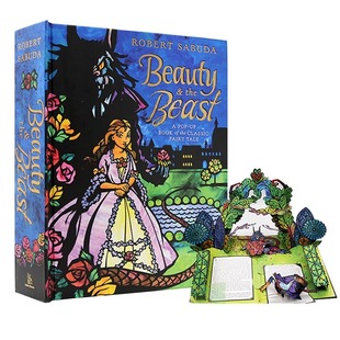 Beast Pop 进口英语读物翻翻书迪士尼经典 美女与野兽3D立体书英文原版 and Beauty the book 童话幼儿儿童兴趣视觉读本书籍