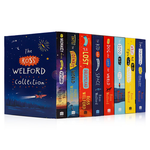Ross Welford 8册盒装 英文原版小说罗斯·韦尔福德穿越逆境启发人生智慧青少年爱幻想课外阅读英语读物读本中小学生学校推荐