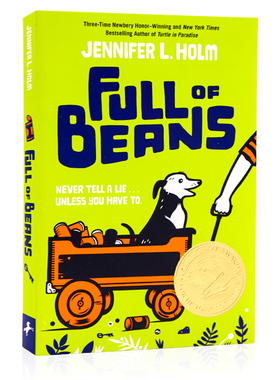 英文原版小说 Full of Beans 纽伯瑞获奖作者 Jennifer L. Holm 天堂里的佩妮同作者詹妮弗霍尔姆 儿童经典文学书籍纽约时报畅销书