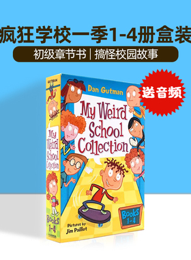 疯狂学校系列第一季1-4册盒装英文原版 My Weird School Collection 少儿童初级章节书中小学校园故事英语读物miss daisy is crazy