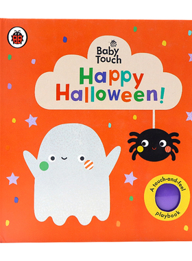 小瓢虫宝宝触摸书万圣节快乐英文原版绘本 Baby Touch Happy Halloween 0-3岁幼儿启蒙认知触摸玩具纸板书亲子互动ladybird出版