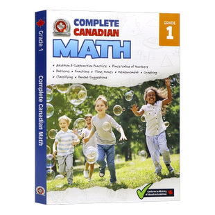 加拿大套装数学系列一年级练习册英文原版 Complete Canadian Math Grade 1 教材教辅学习工具书Canadian Curriculum Press出版