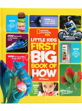 英文原版 Little Kids First Big Book of How 精装大开本National Geographic美国国家地理儿童百科书精装大开本英语辅导训练故事