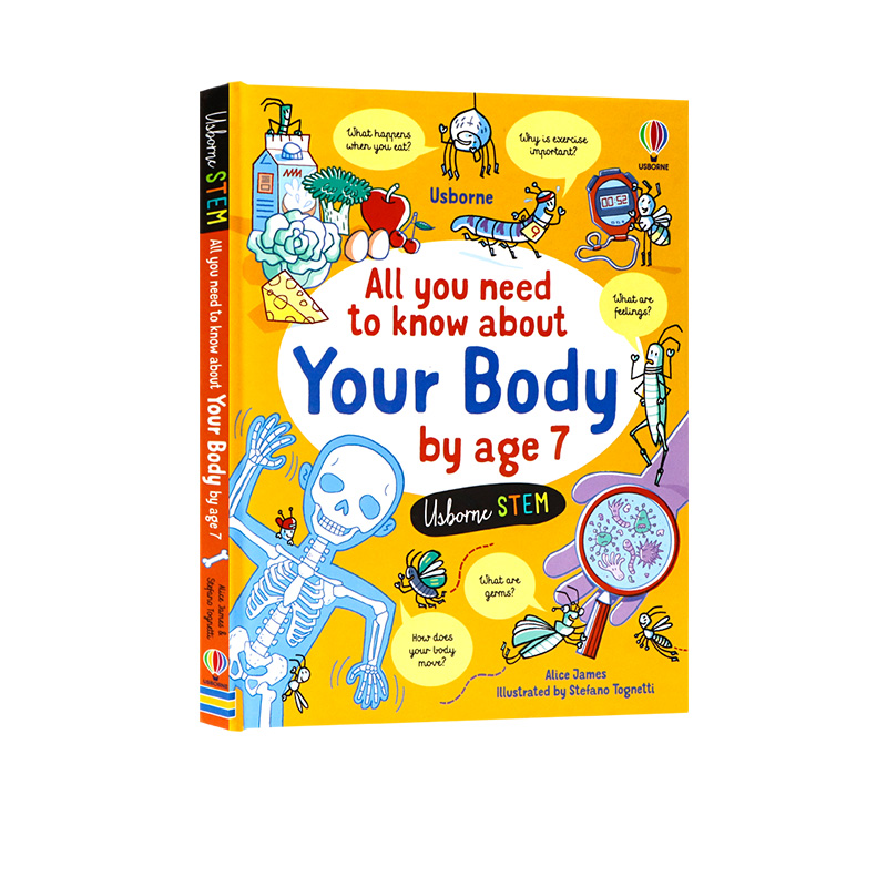 Usborne出品 7岁前你需要知道的身体知识 英文原版绘本 All You Need to Know about Your Body by Age 7儿童科普百科全书精装版