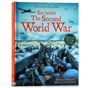 Usborne看里面系列 二战 英文原版绘本 See Inside The Second World War 尤斯伯恩科普翻翻书 儿童启蒙早教认知含70个小机关