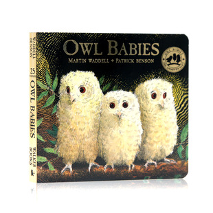 小猫头鹰纸板书 Owl Babies 猫头鹰宝宝 英文原版绘本 廖彩杏推荐书单 儿童启蒙入门 Martin Waddell马丁韦德尔 亲情绘本