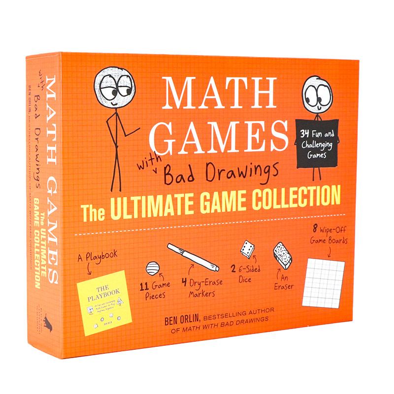 数学游戏与糟糕的图画 游戏合集 英文原版 Math Games with Bad Drawings: The Ultimate Game Collection 套装精品 Orlin Ben