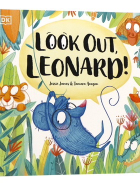 DK出品注意小老鼠里奥德英文原版绘本 Tamara Anegon Look Out Leonard 幽默趣味亲子互动英语启蒙儿童故事全彩图画书2-6岁
