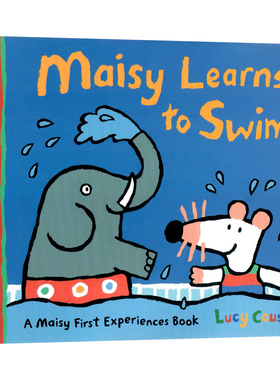 小鼠波波学游泳英文原版绘本Maisy Learns to Swim廖彩杏推荐早教启蒙认知读物童书适合3-6岁 经典故事图画书性格养成生活场景体验