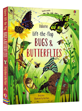 Usborne出品昆虫和蝴蝶翻翻书英文原版 Lift-the-Flap Bugs and Butterflies 儿童科普科学知识英语绘本小学生课外读物
