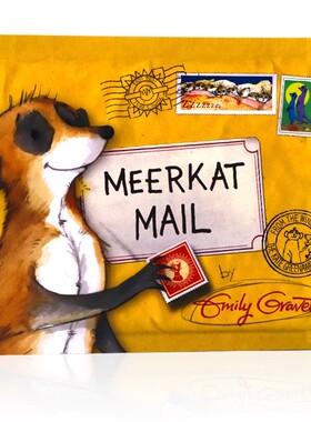 猫鼬的邮件 英文原版绘本 Meerkat Mail 信件翻翻书 含翻翻明信片 获奖名家Emily Gravett埃米莉格雷维特 儿童启蒙认知图画故事书