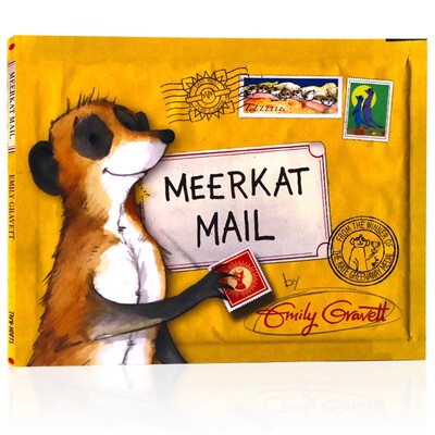 猫鼬的邮件 英文原版绘本 Meerkat Mail 信件翻翻书 含翻翻明信片 获奖名家Emily Gravett埃米莉格雷维特 儿童启蒙认知图画故事书