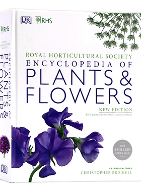 DK英国皇家园艺学会植物和花卉图解百科全书 英文原版 RHS Encyclopedia Of Plants and Flowers 园艺种植科普画册花朵认知