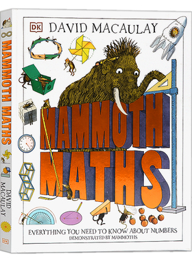 猛犸象数学 英文原版 Mammoth Maths 儿童趣味数学形状认知启蒙绘本 DK儿童STEM创新思维培养读物 数学概念几何 课外辅导读物 精装