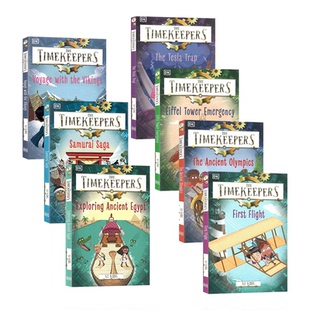 Trap DK出品时间守护团系列特斯拉大冒险英文原版 Tesla Timekeepers 守护者系列历史主题儿童冒险章节桥梁故事书进口书籍 The