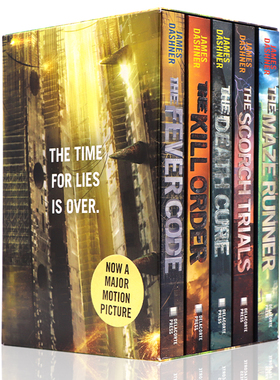 移动迷宫全5册套装 英文原版小说 The Maze Runner Series 科幻奇幻故事小说电影原著反乌托邦迷宫奔跑者烧痕审判死亡解药致命追捕
