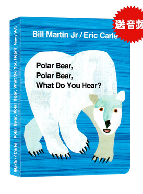 廖彩杏书单英文原版绘本Polar Bear Polar Bear What Do You Hear北极熊你听到了什么Brown Bear作者Eric Carle艾瑞卡尔爷爷纸板书