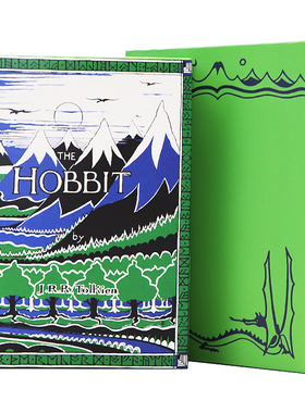 霍比特人80周年盒装纪念版 Hobbit Facsimile First Edition Tolkien 英文原版 珍藏初版 托尔金 魔戒前传 经典奇幻文学书籍精装