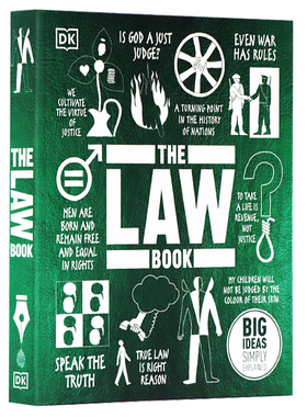 DK 法律手册:大想法的简单解释 进口英文原版 The Law Book Big Ideas Simply Explained 社会法律知识科普读物 人文社科科普 精装