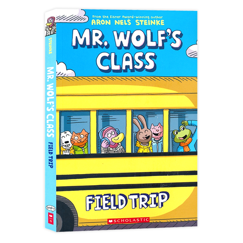 老狼先生的教室4 英文原版漫画  Mr Wolf's Class 4 Field Trip 学乐全彩漫画桥梁章节书幽默爆笑校园趣事儿童文学