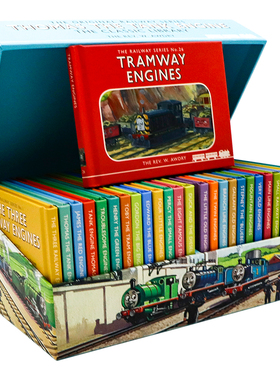 托马斯和他的朋友们26册盒装 英文原版绘本 Thomas The Tank Engine The Classic Library 儿童英语学习读物 早教启蒙图画故事书