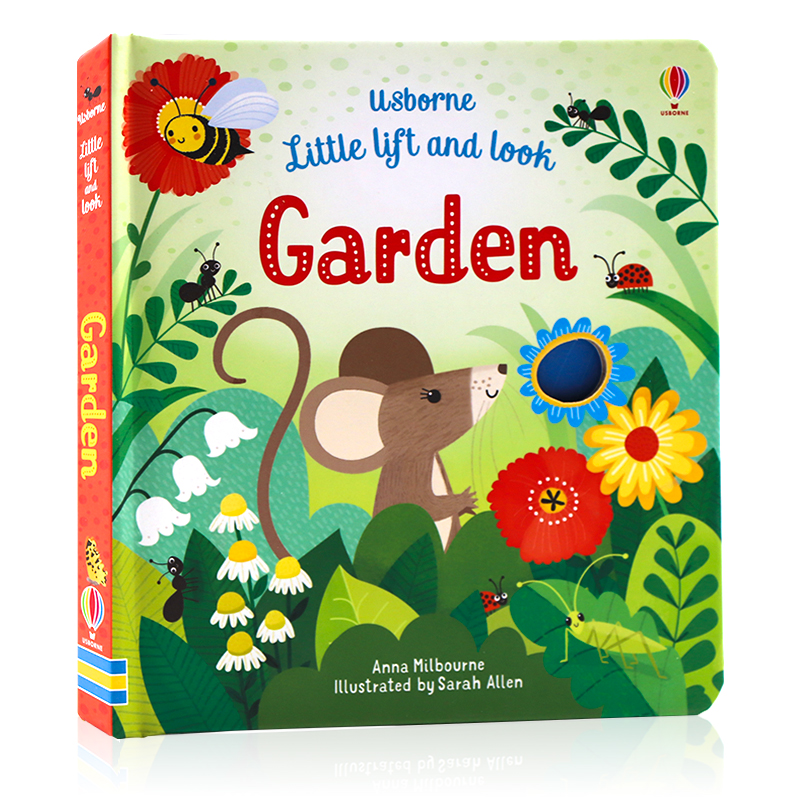 Usborne翻翻纸板书 花园 Little Lift and Look Garden 英文原版绘本 尤斯伯恩科普翻翻书洞洞书 2-3-6岁儿童英语启蒙认知图画书 书籍/杂志/报纸 儿童读物原版书 原图主图