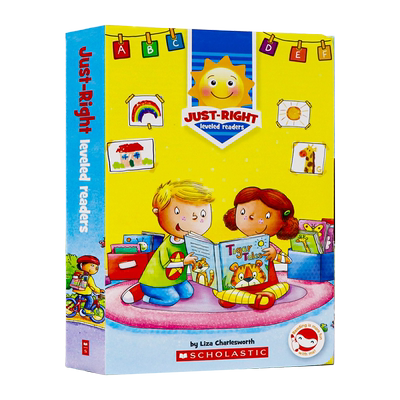 学乐恰到好处12册英文原版 Just Right Leveled ReadersJust Right 校园小分级解决孩子幼儿园分离焦虑儿童启蒙绘本高频词同作者