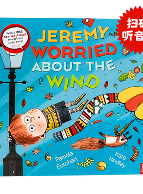 杰瑞米害怕风  英文原版绘本 Jeremy Worried About the Wind 儿童情绪管理读物 亲子共读认知疏导故事书 3-6岁培养勇气 Nosy Crow